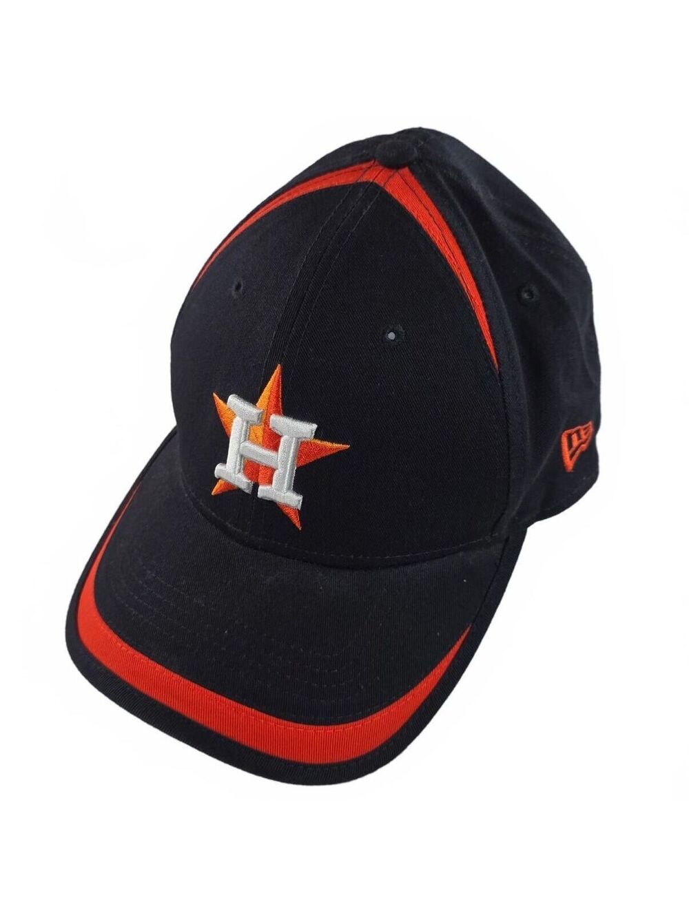 New Era Houston Astros Baseball Cap Men Size 6 Blue Orange MLB 9FORTY